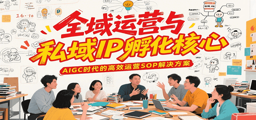 全域运营与私域IP孵化核心，AIGC时代的高效运营SOP解决方案-讯领网创