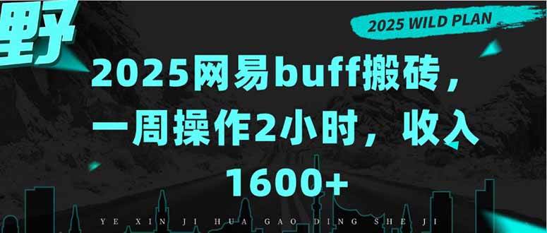 （15666期）2025网易buff搬砖，一周操作2小时，收入1600+-寒山客
