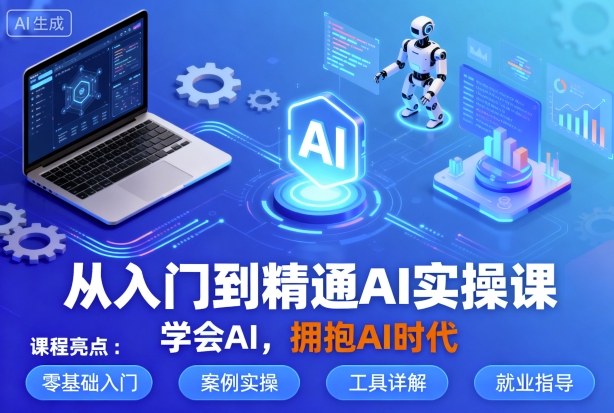 从入门到精通AI实操课，学会AI，拥抱AI时代-讯领网创