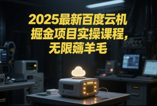 2025最新百度云机掘金项目实操课程单窗口保底5-10元月收益单窗口150+【揭秘】-讯领网创