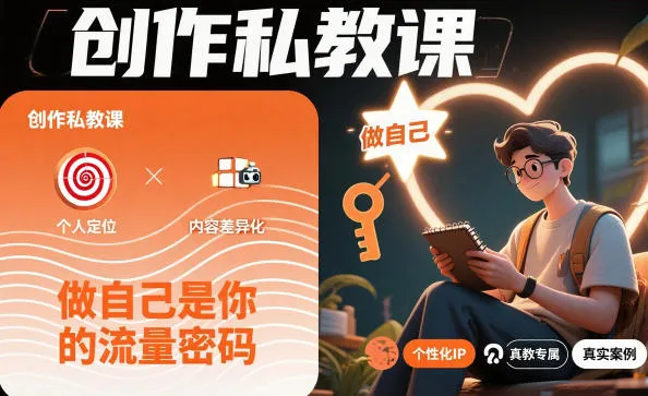 创作私教课，做自己是你的流量密码-讯领网创